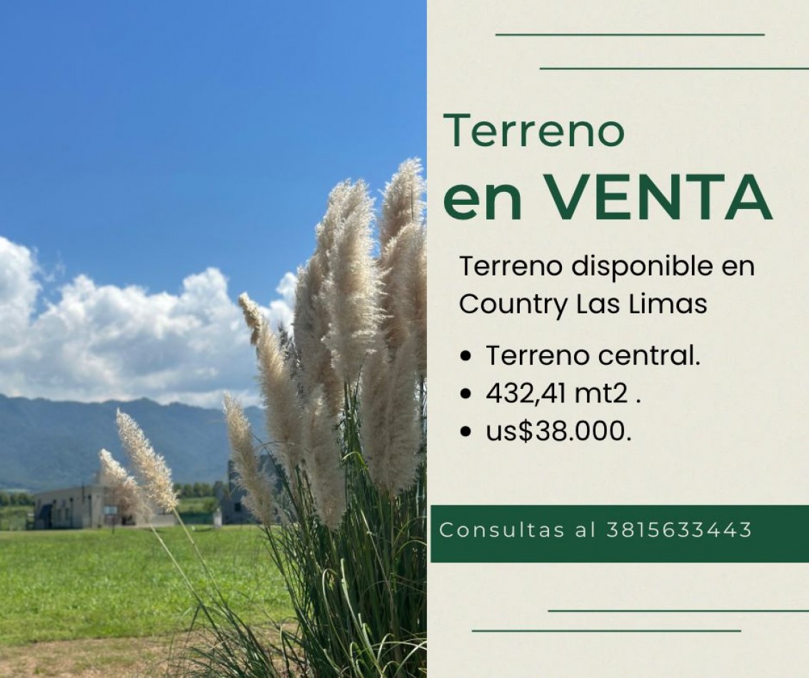 Foto Terreno en Venta en Yerba Buena, Tucuman - U$D 37.999 - pix1166721062 - BienesOnLine