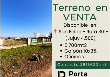 VENTA | TERRENO | GALPON | OFICINAS 